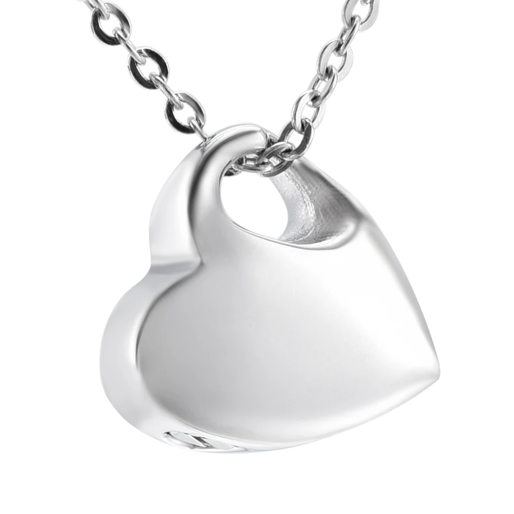 IJD4522 Blank Engravable Silver/Rose Gold/Gold/Black Heart Urn Funeral Jewelry Ashes Memorial Cremation Pendant Necklace | Украшения и