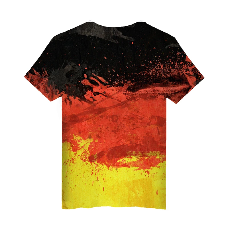 Модные Для мужчин женщин Пособия по немецкому языку флаг футболка Tie Dye Стиль y с