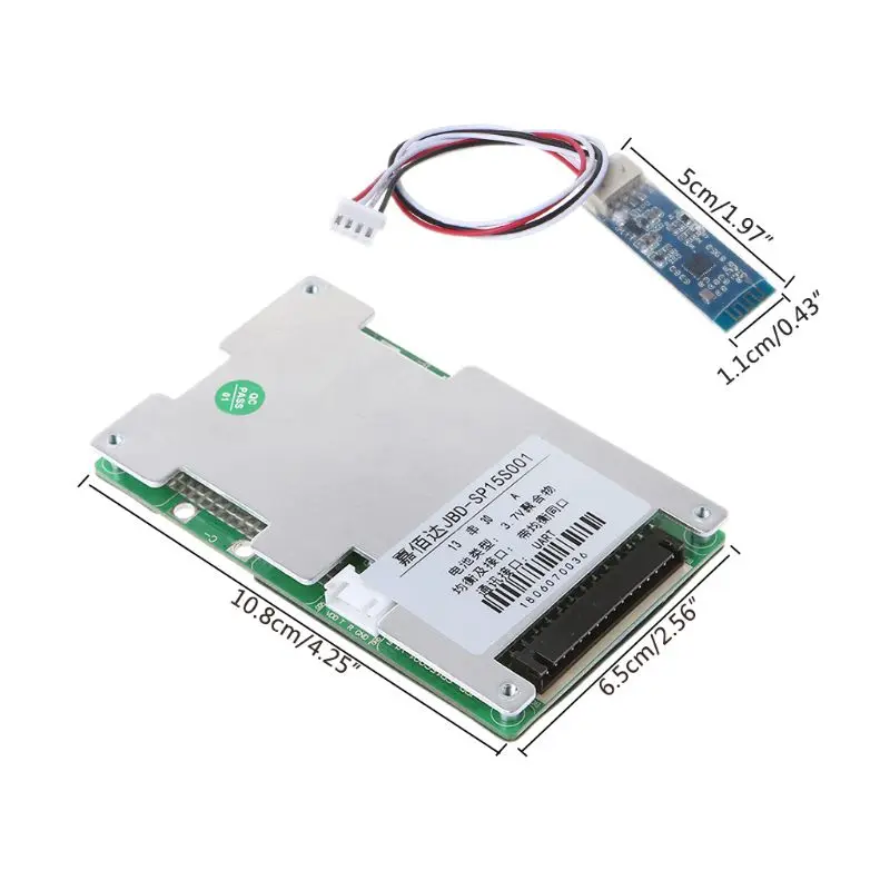 13S литиевая батарея защитная доска BMS 30A полимер с Bluetooth умный UART интерфейс гибкий