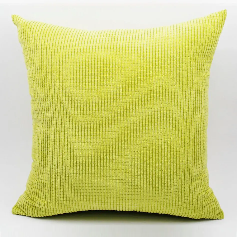 green Corduroy Sofa cushion cover 30x45/40x40/45x45/40x60/50x50/55x55/60x60cm decorative throw pillowcase home pillow cover - Цвет: green