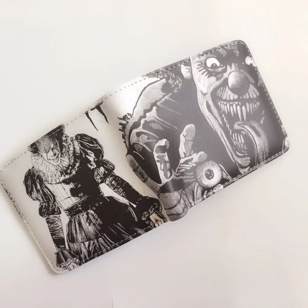 Стивен Кинг это Pennywise Джокер кошелек клоун короткий Хэллоуин Смешной Подарок W1219Y