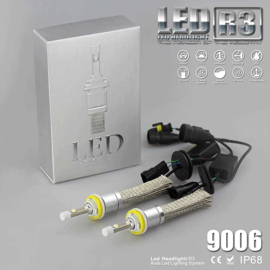 Автомобильные фары H7 H4 LED H1 H11 H3 H13 H27 880 9006 9007 80 Вт 9600LM 6500K|led headlight bulb|headlight bulbled h4 |