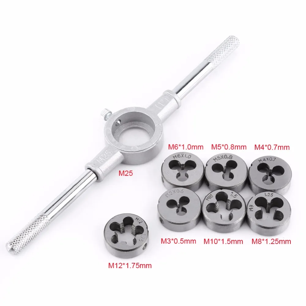 8Pcs Die Wrench Kit Metric Screw &amp Spanner External Thread Processing Tapping Hand Tool | Инструменты