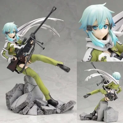 Фигурка аниме Brinquedos Kotobukiya меч искусство онлайн фигурки игрушки GGO если Асада 8