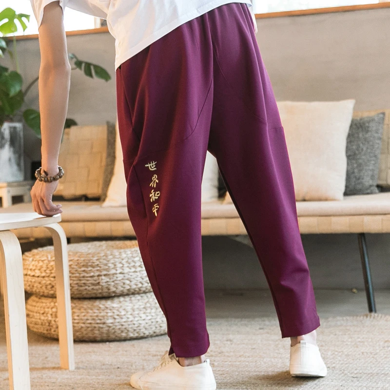 DEKUSO Длинные шаровары мужчины весна лето новый продукт мужской девять часть брюки