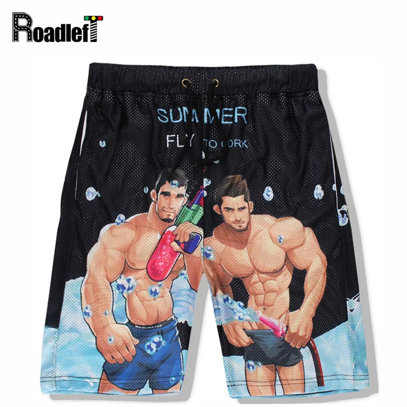 Мужской Костюмы Мышцы Pattern бермуды Пляжные шорты Для мужчин S Бодибилдинг