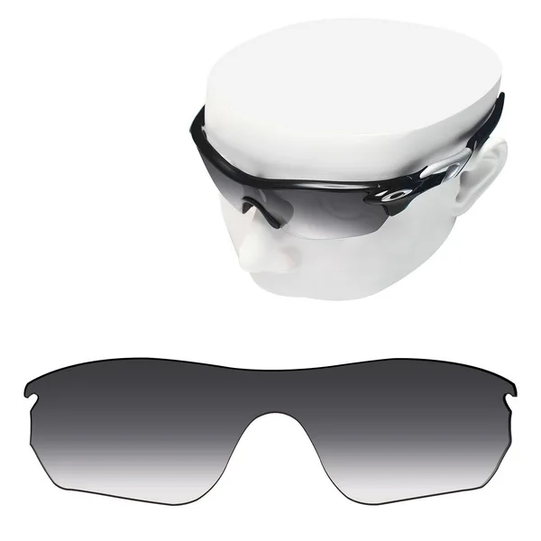 Grey Gradient Поляризованные Сменные линзы OOWLIT для солнцезащитных очков-Oakley Radarlock, края OO9183 - Цвет линз: Grey Gradient