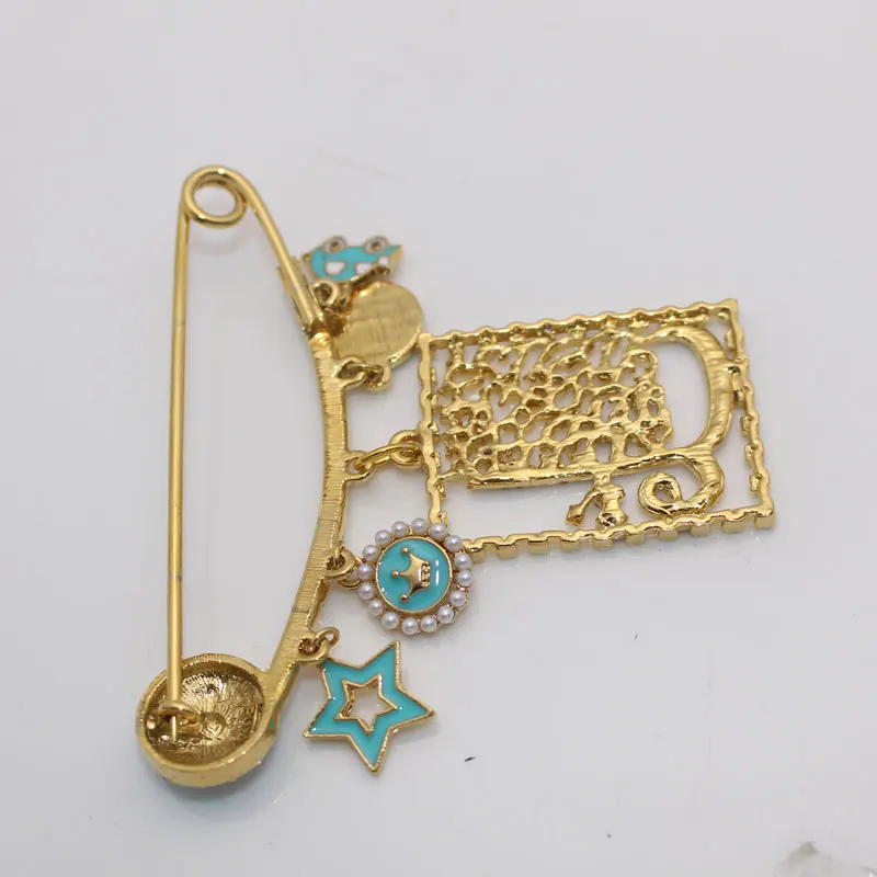 muslim islam turkish evil eye Allah four Qul suras Stainless steel brooch baby pin accept drop shipping