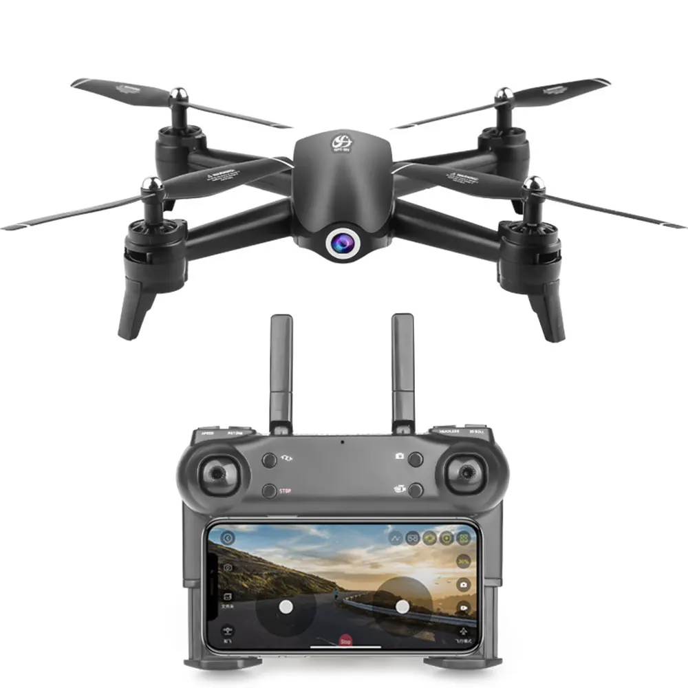 Радиоуправляемый Дрон S165 2,4 ГГц wifi FPV 720 P/1080 P/2 K HD Двойная камера 20 минут время полета Безголовый режим RC вертолет Квадрокоптер