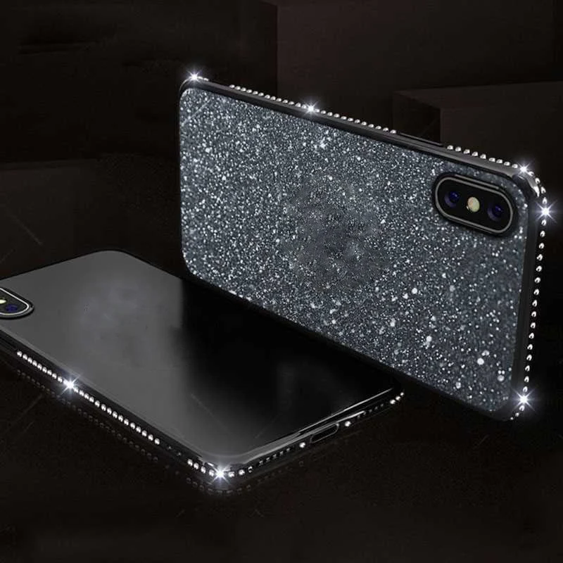 Роскошный блестящий чехол для телефона Samsung Galaxy Note 8 9 с бриллиантовой пудрой S10E S10