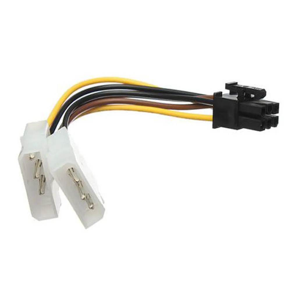Dual Core 4 Pin 6 PCI Express E видеокарта Мощность конвертер адаптер кабель провод s733|cable