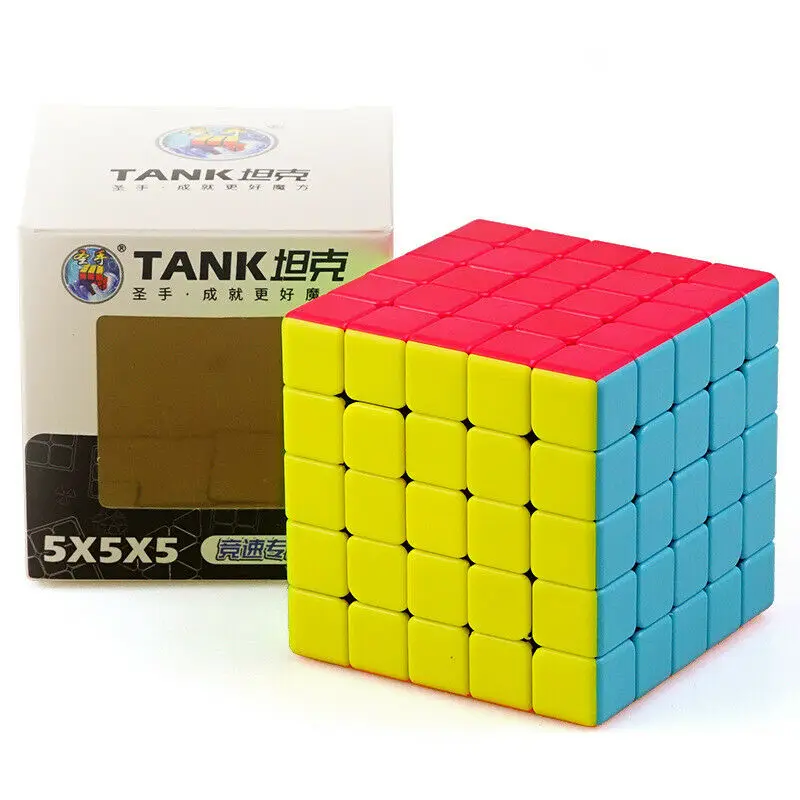 

Shengshou TANK 5x5x5 Magic Cubes Stickerless Original Speed Dance Cube Puzzle Twist Toy Gift Pack With Color Box Safe ABS 63mm