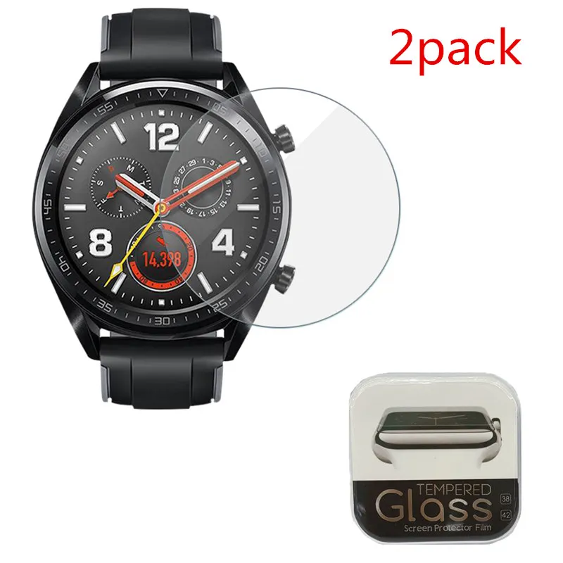 2 шт для huawei Watch GT GT2(46 мм), закаленное стекло, защита экрана, защитная пленка, защита от взрыва, анти-осколков