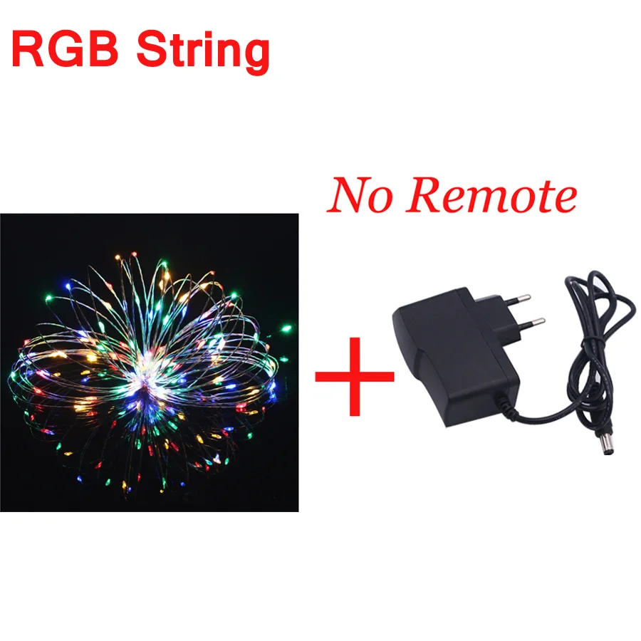 2835 SMD RGB светодиодный светильник 5 м 10 м светодиодный светильник s лента светодиодный диодный светильник Гибкий контроллер 24 кнопки DC 12 В адаптер - Испускаемый цвет: RGB String