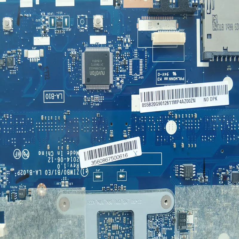 Материнская плата SZWXZY для ноутбука Lenovo B50-30 с SR1YJ N2840 DDR3L 5B20G90126 ZIWB0/B1/E0 LA-B102P 100%