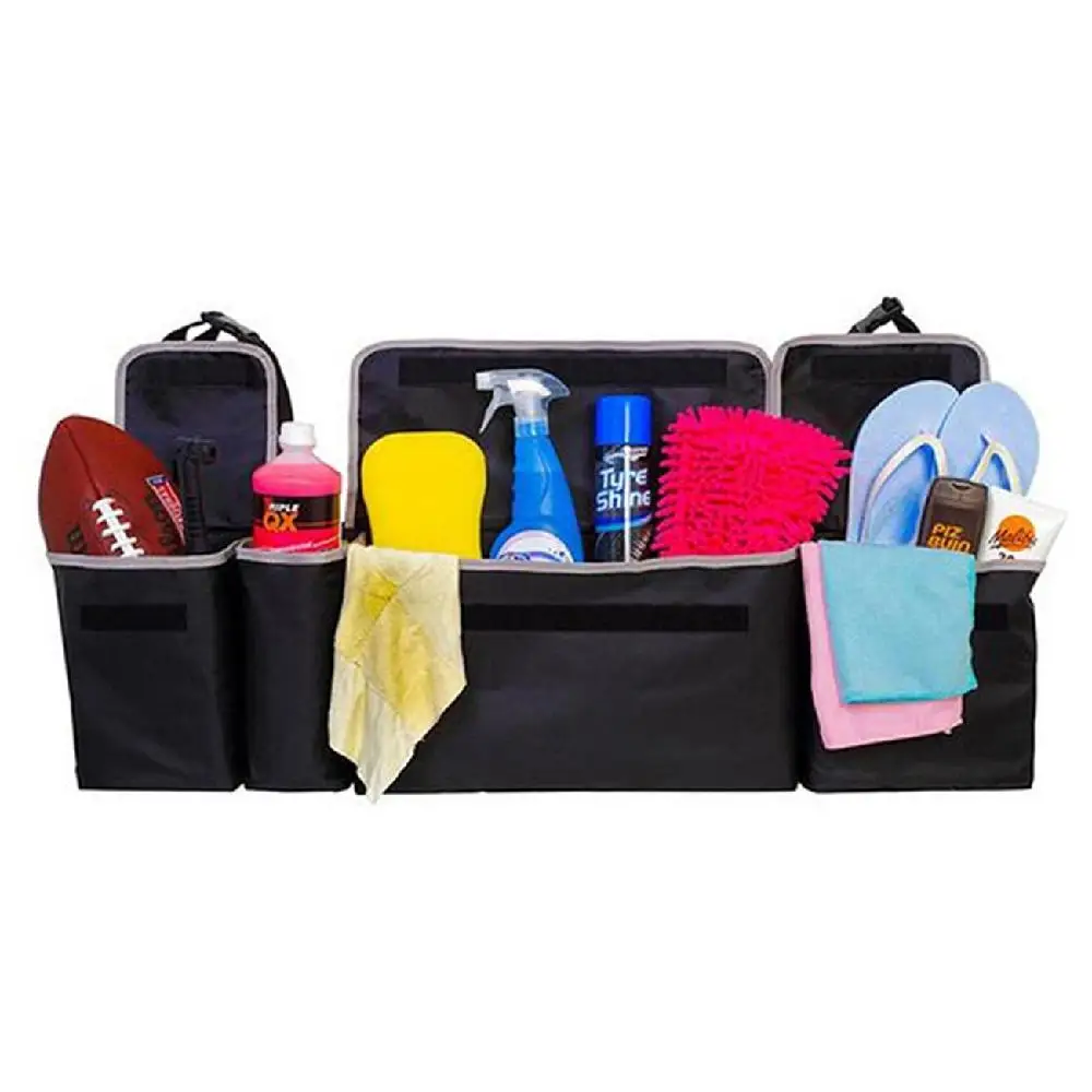 Partol Multi-Use Oxford Car Seat Back Organizers Storage Bag For Interior Accessories Solid Backboard And Front Center Pocket | Автомобили