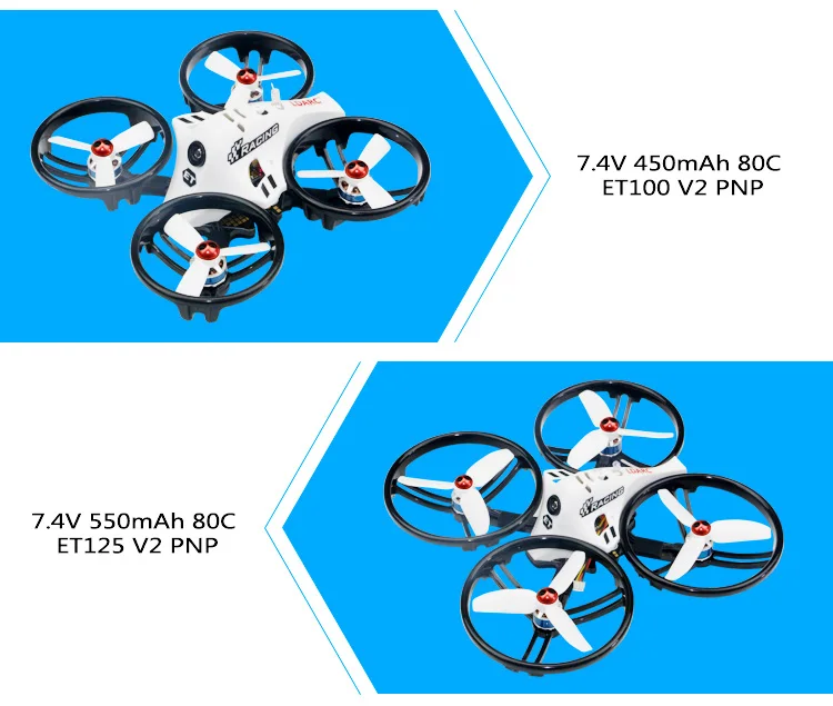 2 шт LDARC 550/600mAh 2/3S 7,4 V/11,1 V 80C/50C Lipo аккумулятор с разъемом JST/XT30 для FPV Racing Drone indoor ET115