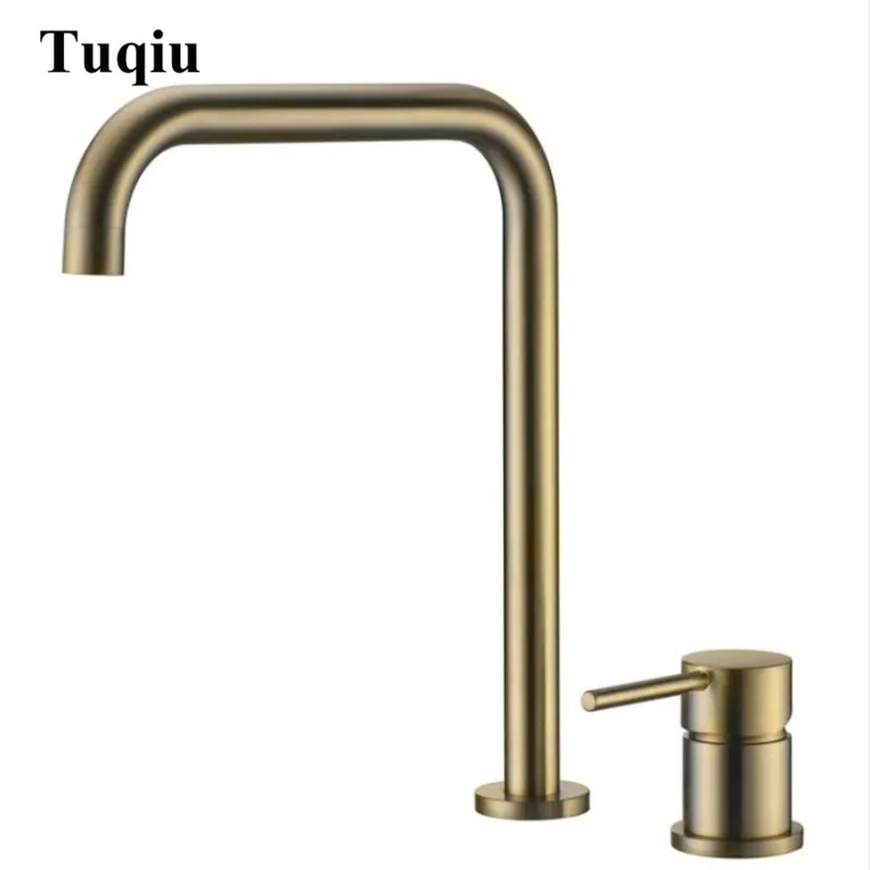 Латунный Смеситель для горячей и холодной воды сверхдлинная труба два отверстия