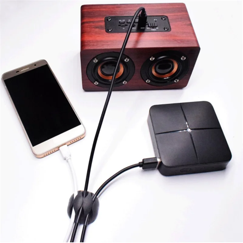 9 шт Blck держатель кабеля зажимы шнур органайзер для управления кабелем