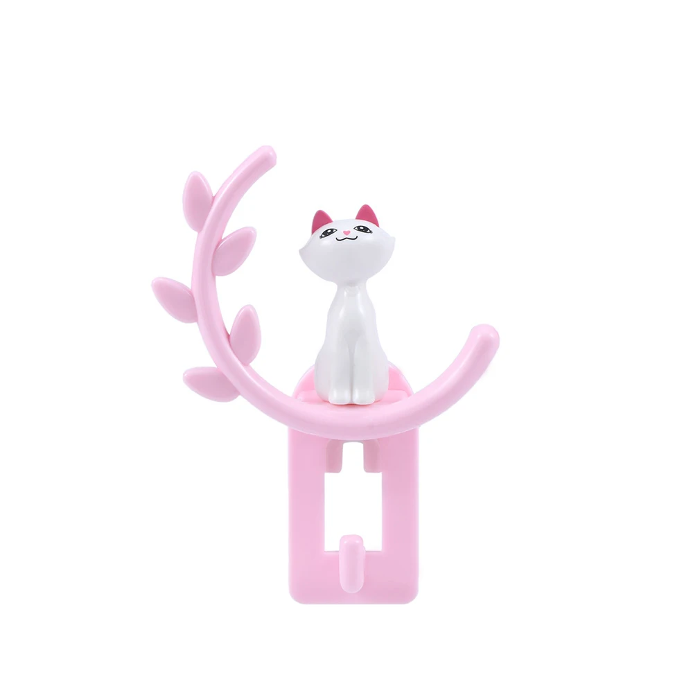 1Pcs Clothes Hangers Rails Cute Cat Tree Modelling Creative Hooks Kitchen Wall Door Sundries Organizer Hanging Rack Storage Hook | Дом и сад