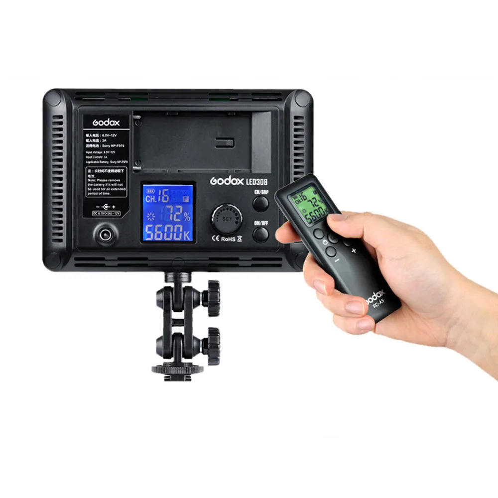 Godox LED308Y 308 3300 К из светодиодов видео свет лампы для Sony Panasonic флеш-canon Nikon