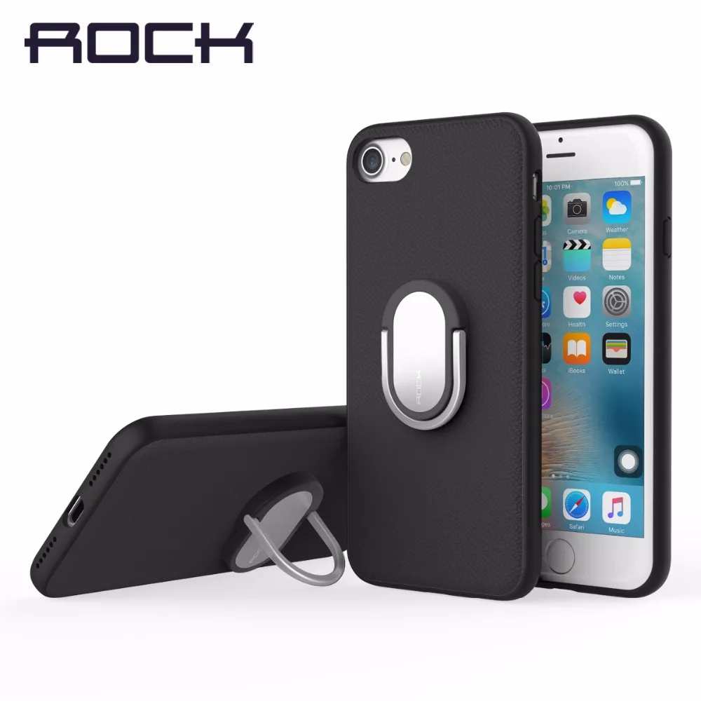 Чехол с кольцом-держателем ROCK для iPhone 7 8 Plus 8Plus чехол-подставка задняя крышка