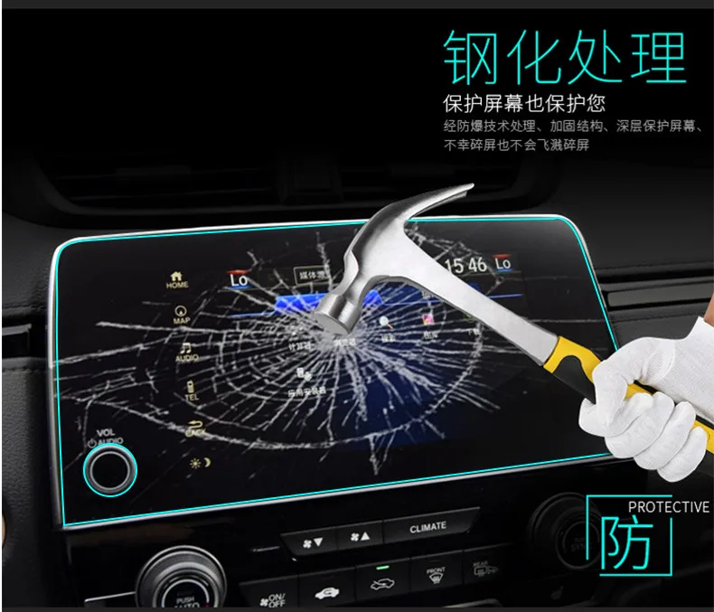 Защитная пленка HD для приборной панели автомобиля/навигатора прозрачная Honda CRV 5