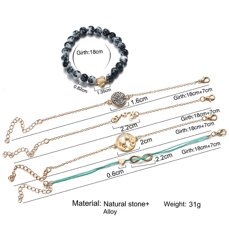 Женский браслет ручной работы Круглый длинный Браслет с кисточками белый на