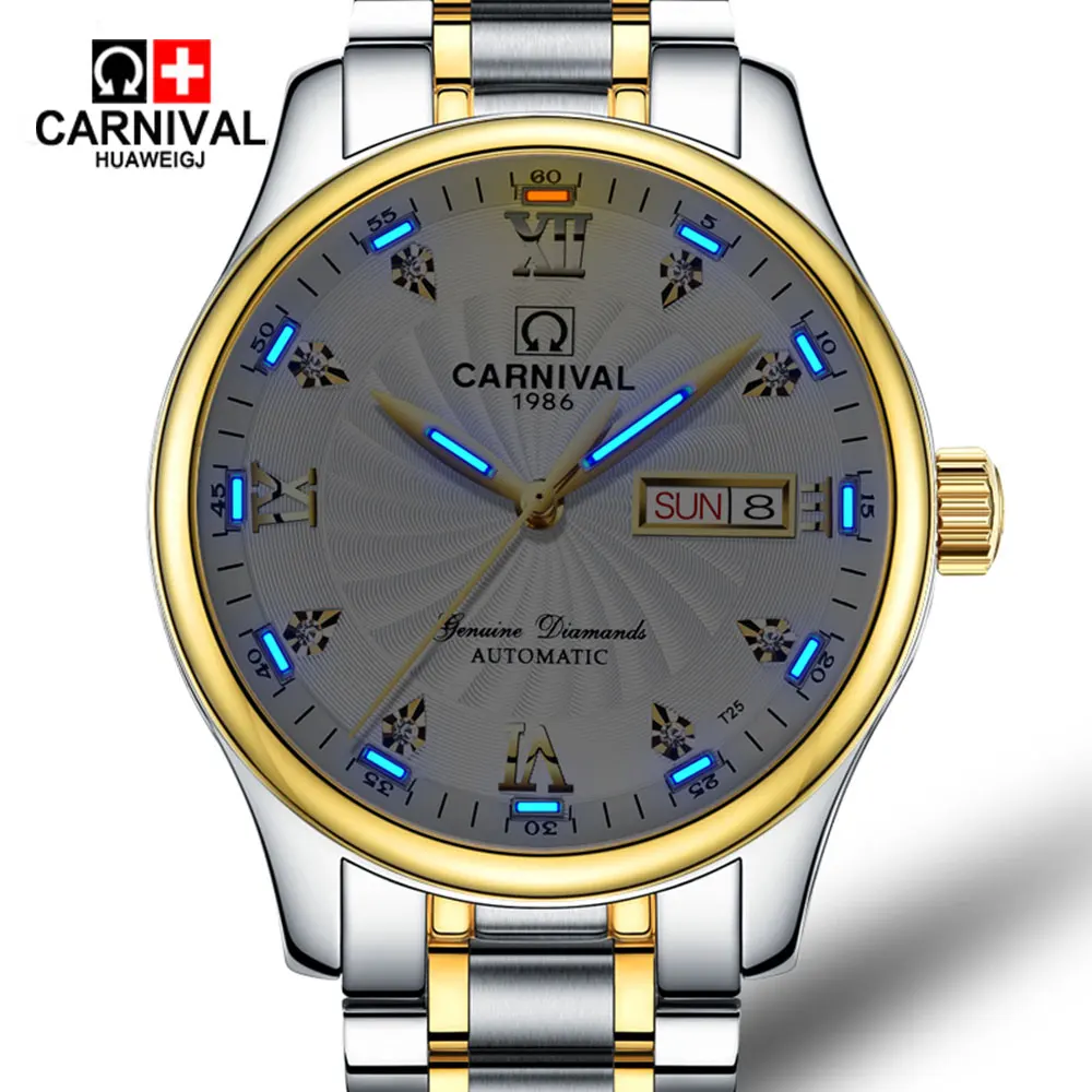 Карнавал водонепроницаемый супер яркий трития газ синий зеленый световой