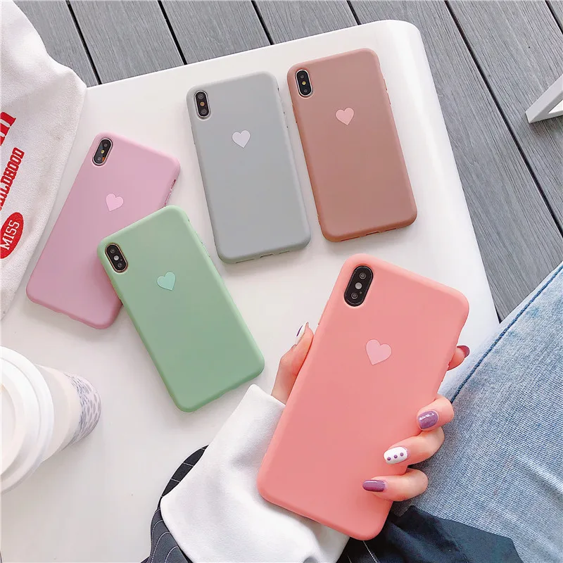 

Matte Phone Cases for iPhone X XR XS XS Max Cartoon Soft TPU Case For iPhone 7 8 Plus 6 6s 5s se 5 Back Covers Case Coque