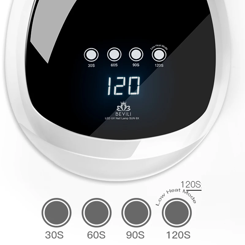Инструмент для дизайна ногтей УФ-сушилка лампа маникюра Таймер ЖК-дисплей сушки