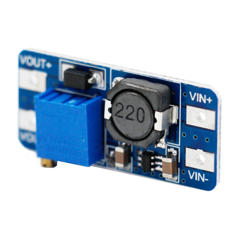5 шт./лот MT3608 DC блок питания Регулируемый Модуль Boost 2A Plate Повышающий 2 в 28 40% off|module