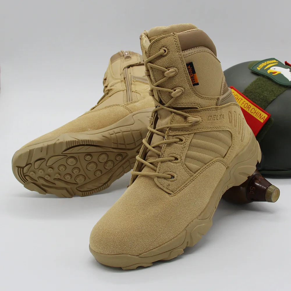 Армейские ботинки delta для спецназа на молнии сбоку быстрой подготовки пустыни