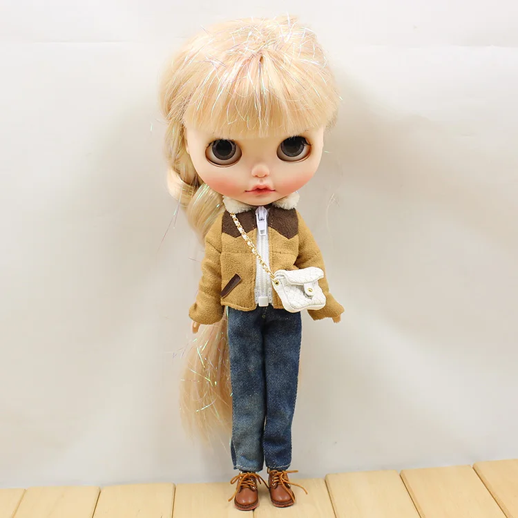 DBS Blyth icy 1/6 одежда куклы куртка с хлопковой подкладкой включая брюки подходит licca