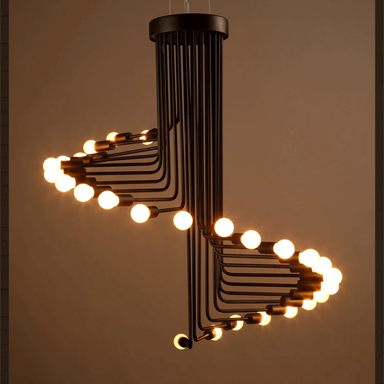 Современная светодиодная люстра освещение для гостиной скандинавский бар