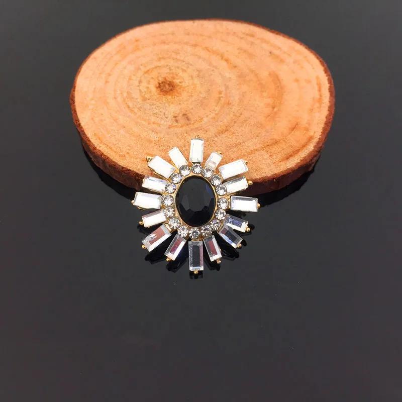 2 шт. овальные Стразы с цветком синего и серебряного цвета аппликации для