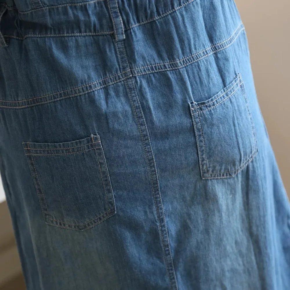 Лето 2020 новая женская одежда больших размеров Дамское повседневное джинсовое