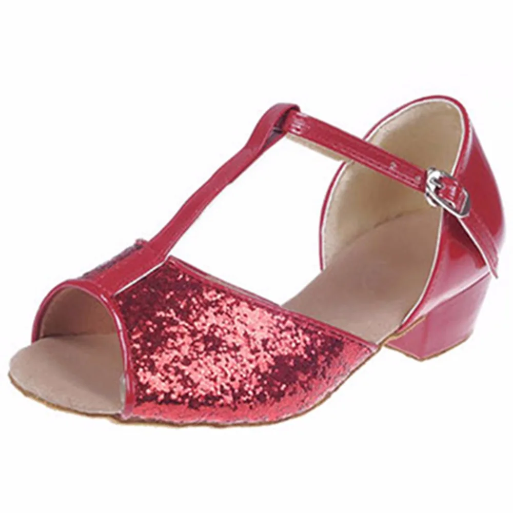 Сексуальная девушка Туфли для латинских танцев 3.5 см Каблучки много цветов Ткань