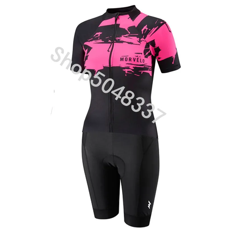Женский Триатлон Morvelo, велокостюм, Mtb, велосипедная спортивная одежда, Maillot Ciclismo, комбинезоны, дорожный велосипед, костюмы - Цвет: 1