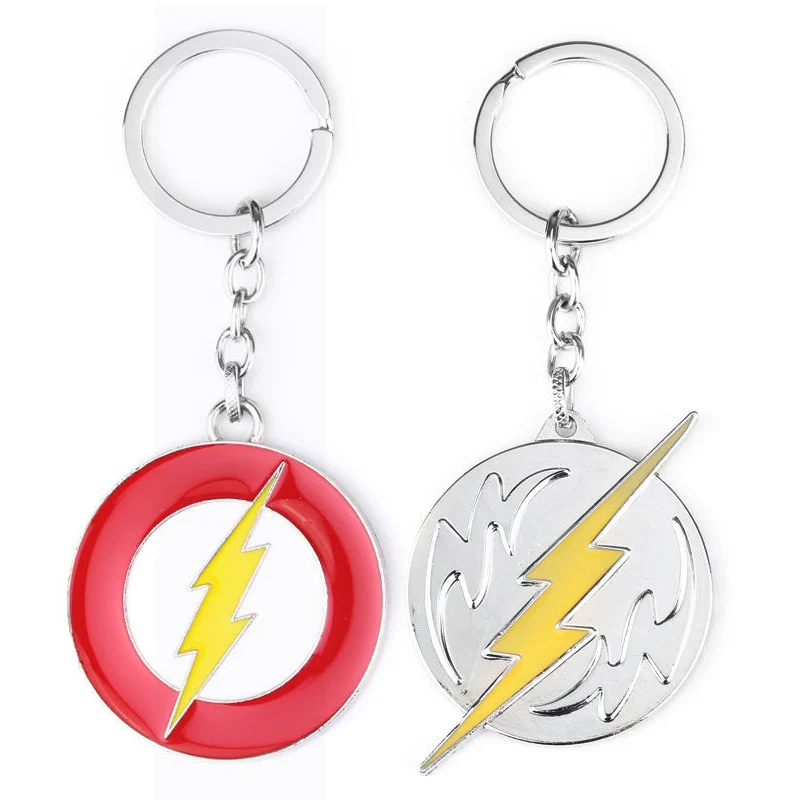 RJ 20 шт. ТВ серии флэш-молния маска Брелки Подвески Flashman стрела брелок Мстители металлический автомобиль рождественские брелки ювелирные изделия
