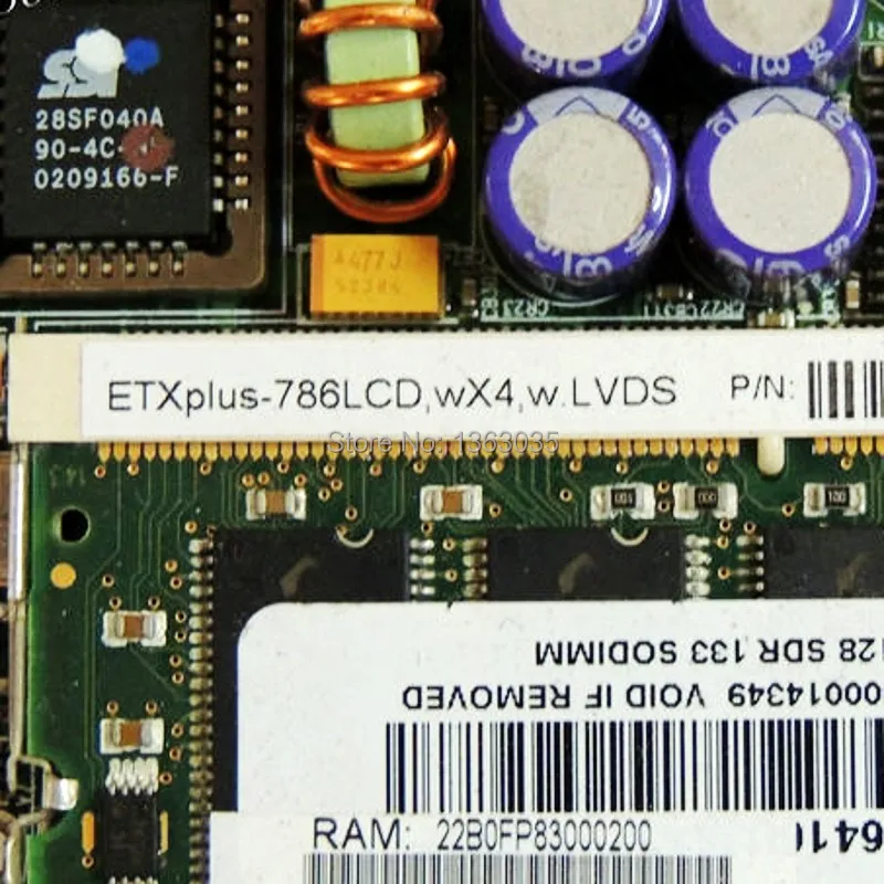 ETXplus-786LCD wX4 w. LVDS Промышленная материнская плата протестирована | Компьютеры и офис