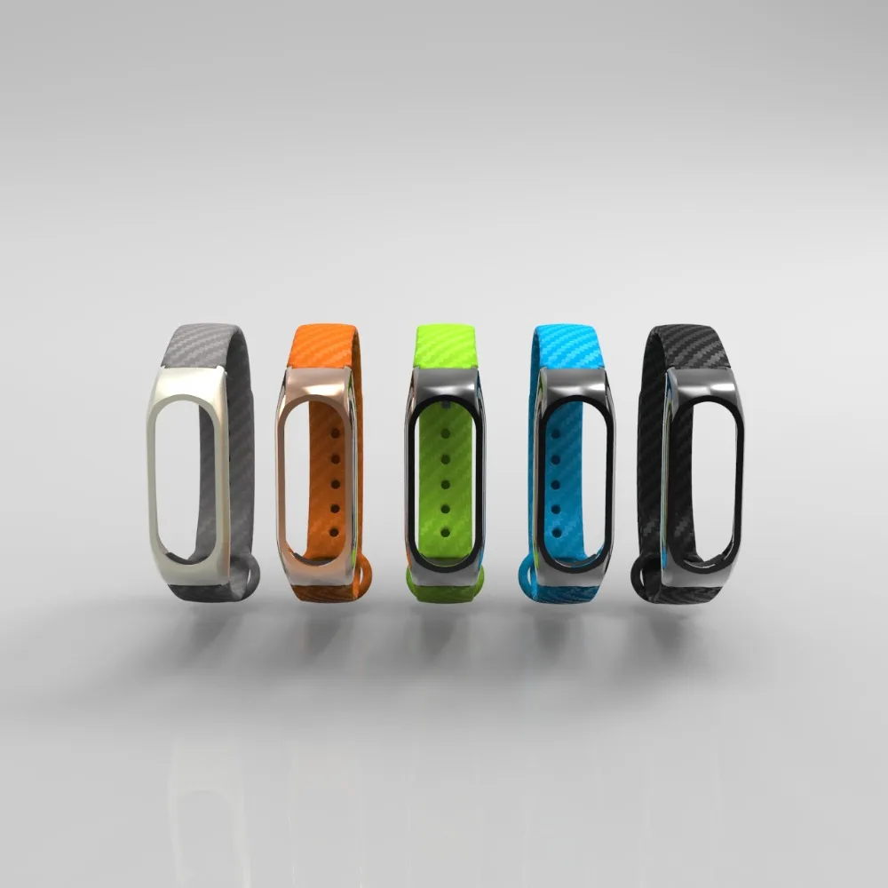 Силиконовый ремешок из углеродного волокна для Xiaomi Mi Band 2 аксессуары смарт-часов |