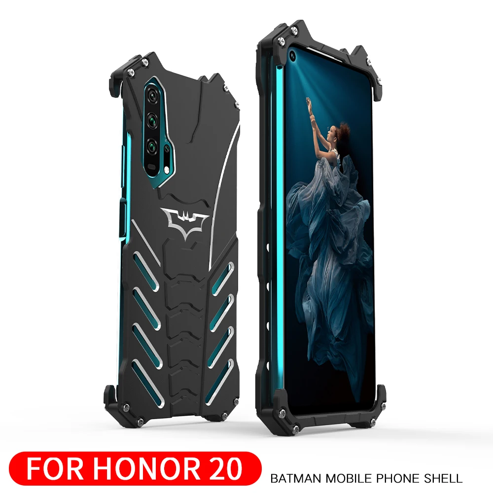 Ударопрочный металлический чехол для huawei Honor 20 Pro View 20 V20 20i 20S жесткий алюминиевый теплоотвод для спорта на открытом воздухе+ ремни