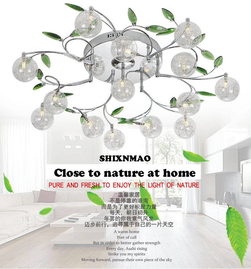 LED living room lighting ceiling lamp garden minimalist atmosphere art circular bedroom Ceiling lights AC110-240V | Лампы и освещение