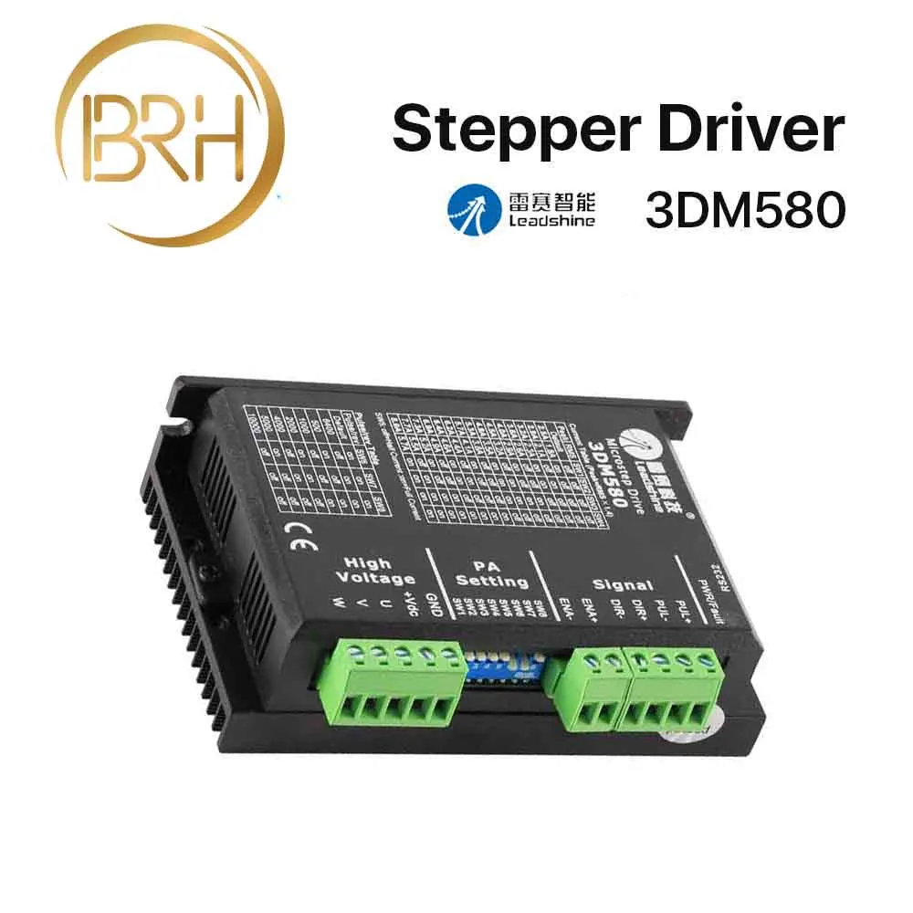 Leadshine 3 фазы 3DM580 Драйвер шагового двигателя 18-50VDC 1,0-8.0A для Co2 лазерной гравировки и резки