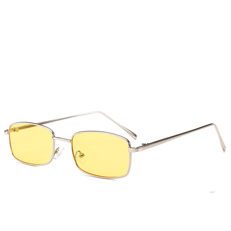 Женские солнцезащитные очки, новинка, HD бренд, cateye, очки, oculos, модные, прямоугольная, металлическая оправа, оттенки, UV400, женские солнцезащитные очки - Цвет линз: C2