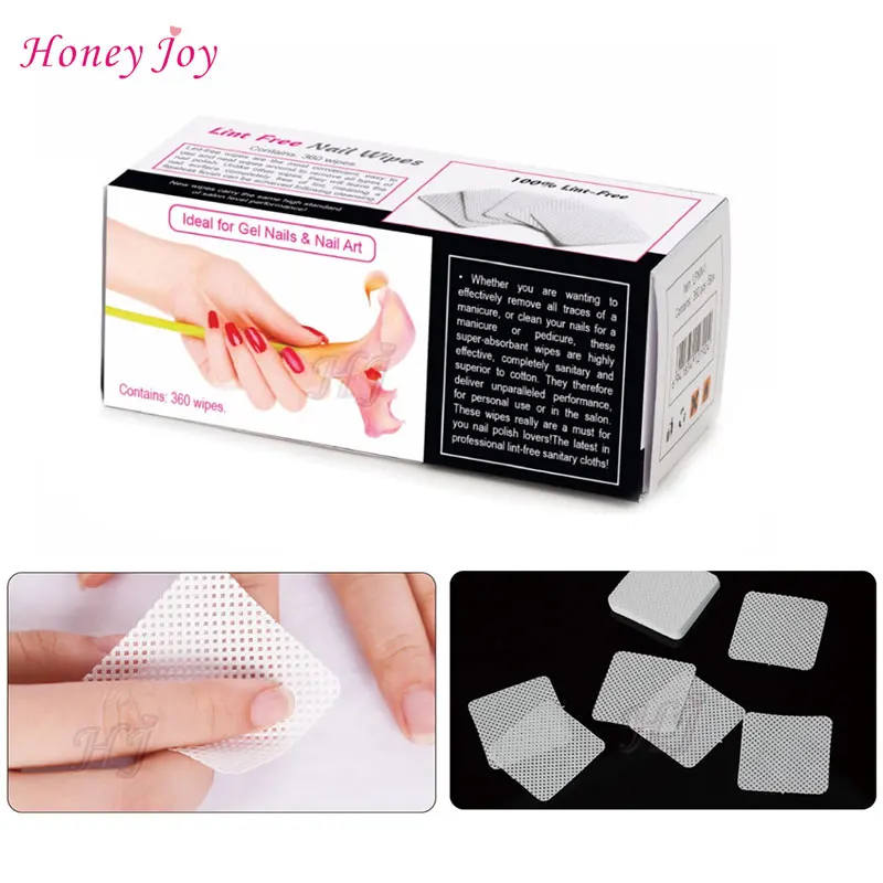 360 шт./кор. безворсовые ватные диски для ногтей колодки Мягкий впитывающий Гель