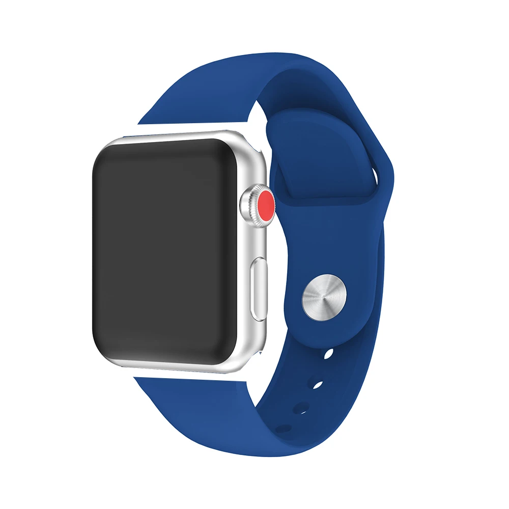 Спортивный силиконовый ремешок для apple watch серии 4/3/2/1, сменный ремешок для наручных часов, ремешок для наручных часов для apple watch 40-44, 42 мм, 38 мм