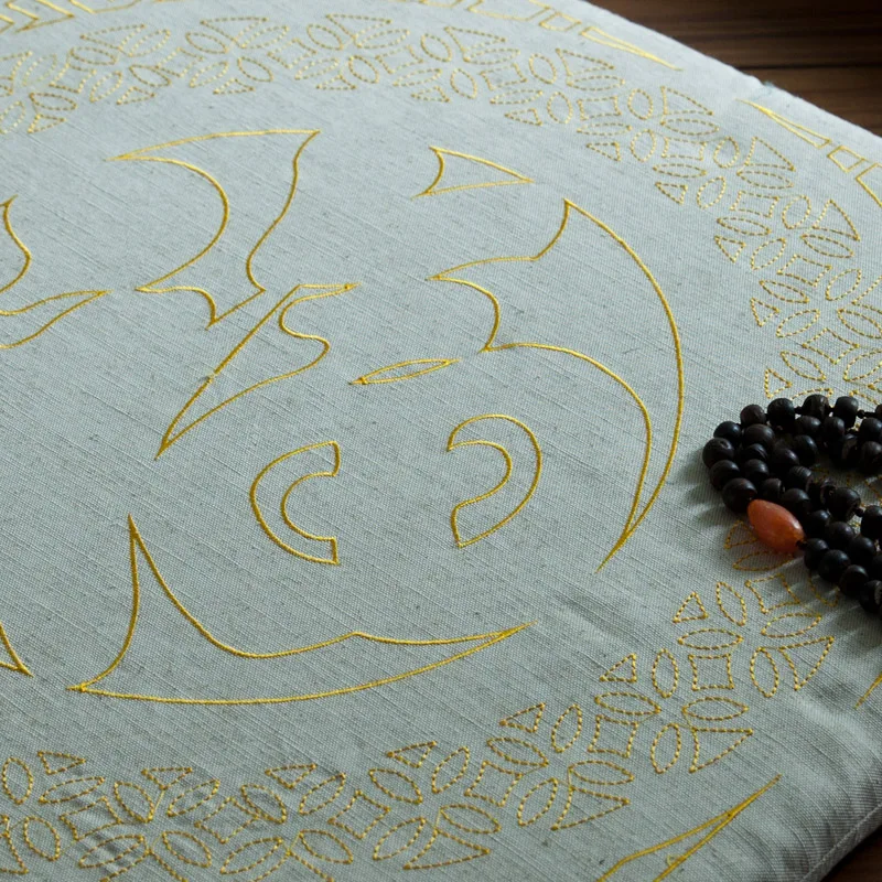 Домашний декор квадратная подушка для дивана 60 см вышитая Восточная японская