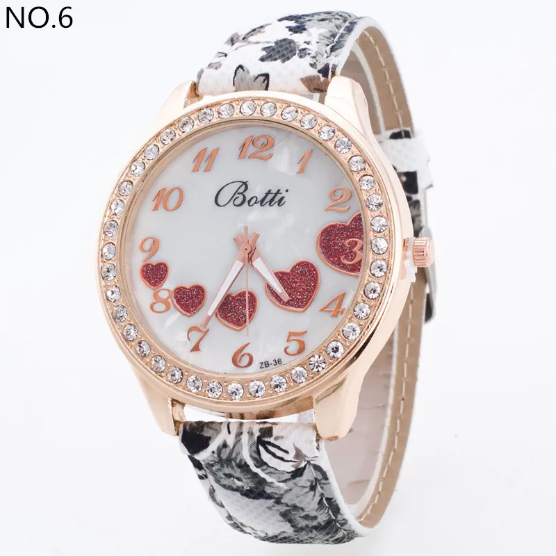 Лидер продаж Relogio Feminino Erkek коль Saati Reloj Mujer наручные часы Для женщин Цветочный принт